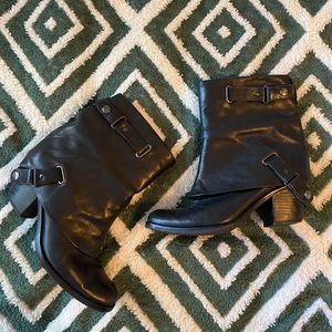 Matisse Black leather harness boots